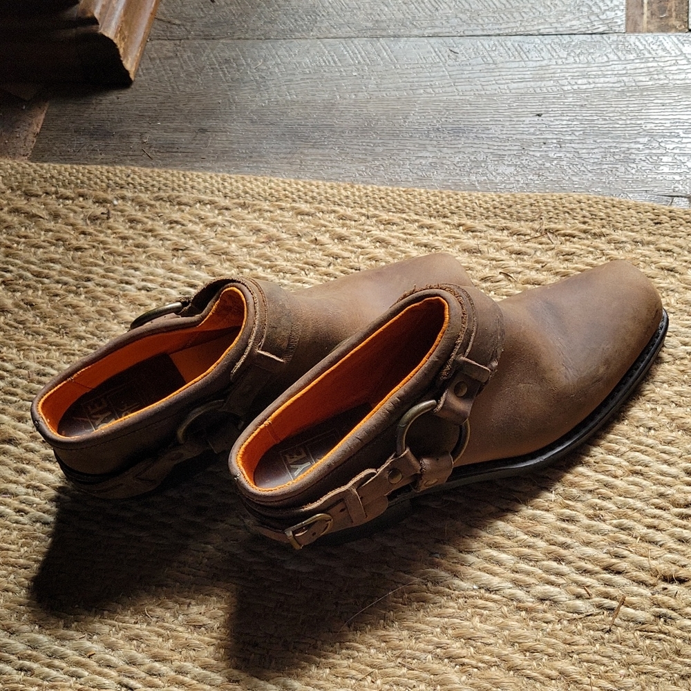 Frye slip on boots mules like new size 8